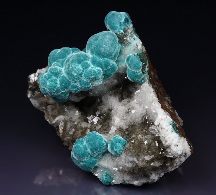 ROSASITE, CALCITE