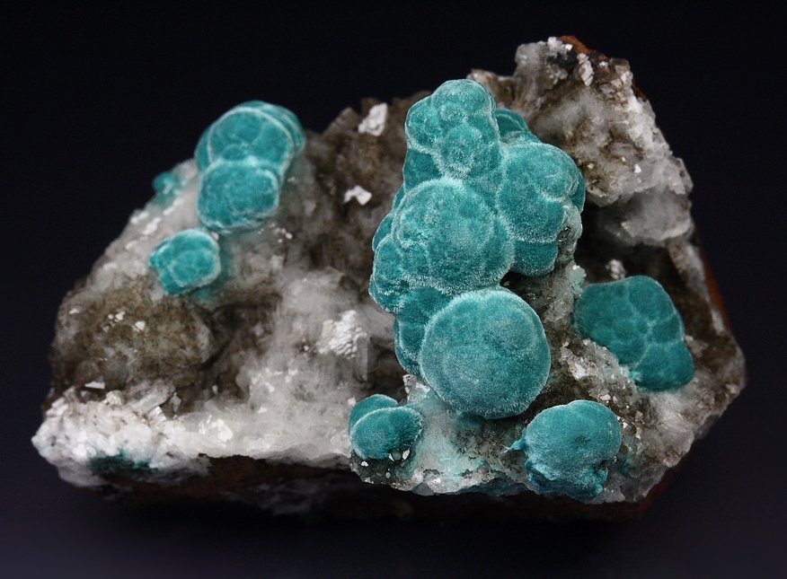 ROSASITE, CALCITE