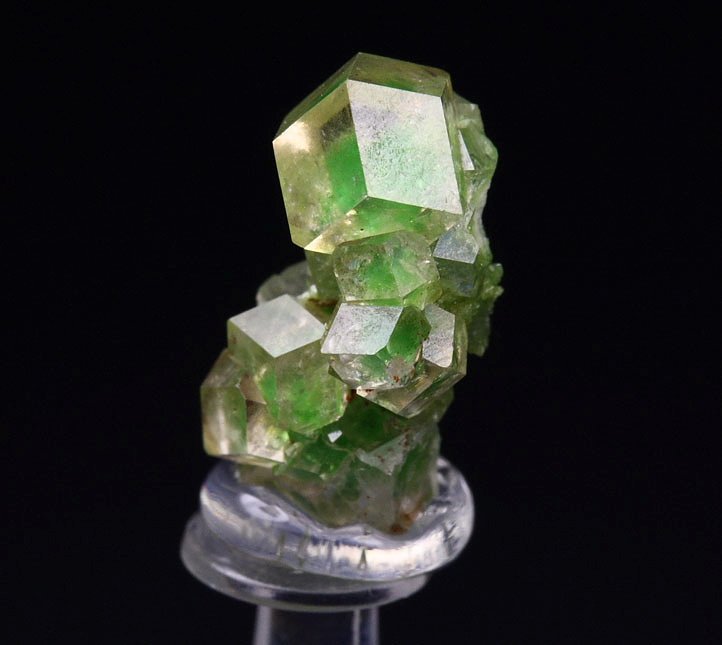 gem GARNET var. GROSSULAR with GREEN CHROMIAN PHANTOMS