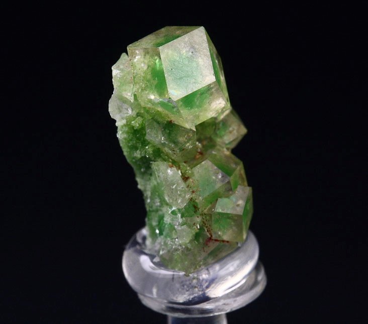 gem GARNET var. GROSSULAR with GREEN CHROMIAN PHANTOMS