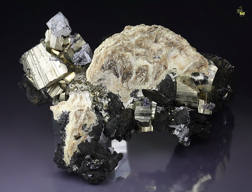 PYRITE, CALCITE, SPHALERITE, GALENA