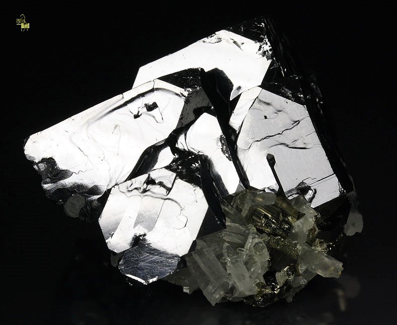 truncated GALENA, PYRITE, QUARTZ