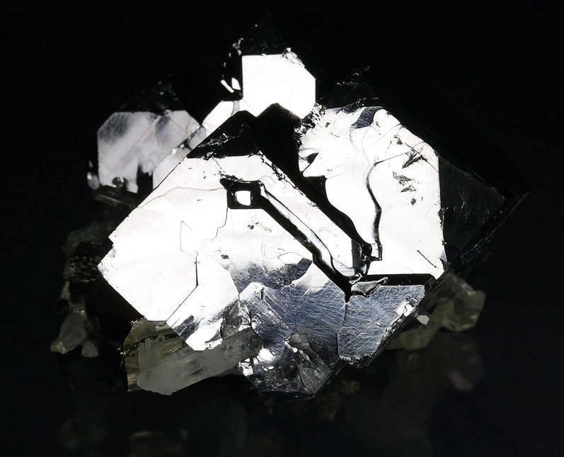 truncated GALENA, PYRITE, QUARTZ