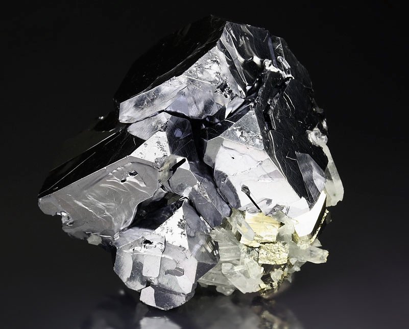 truncated GALENA, PYRITE, QUARTZ