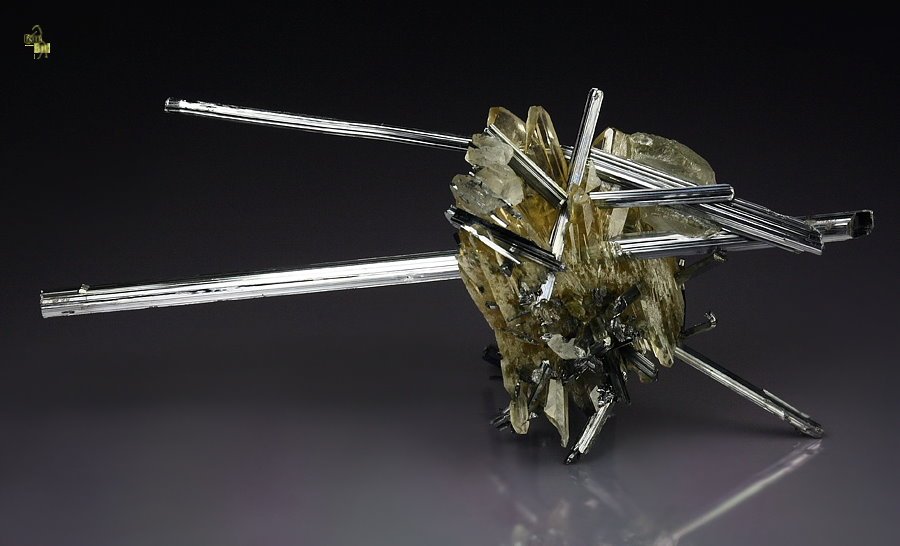 STIBNITE, CALCITE