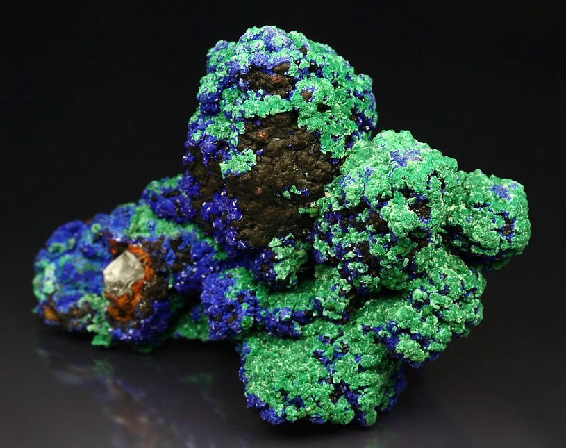 AZURITE, MALACHITE, QUARTZ