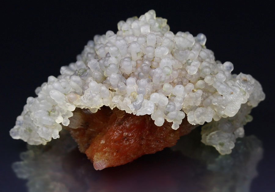 orange SCOLECITE, CHALCEDONY