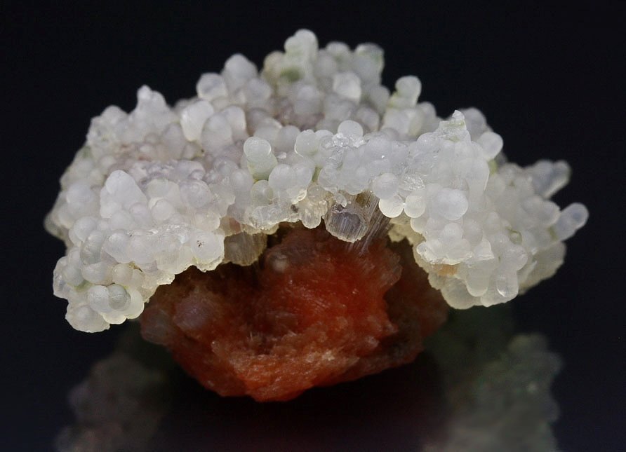 orange SCOLECITE, CHALCEDONY