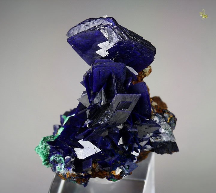 AZURITE bi-terminated, MALACHITE 