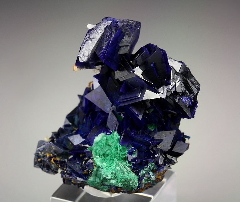 AZURITE bi-terminated, MALACHITE 