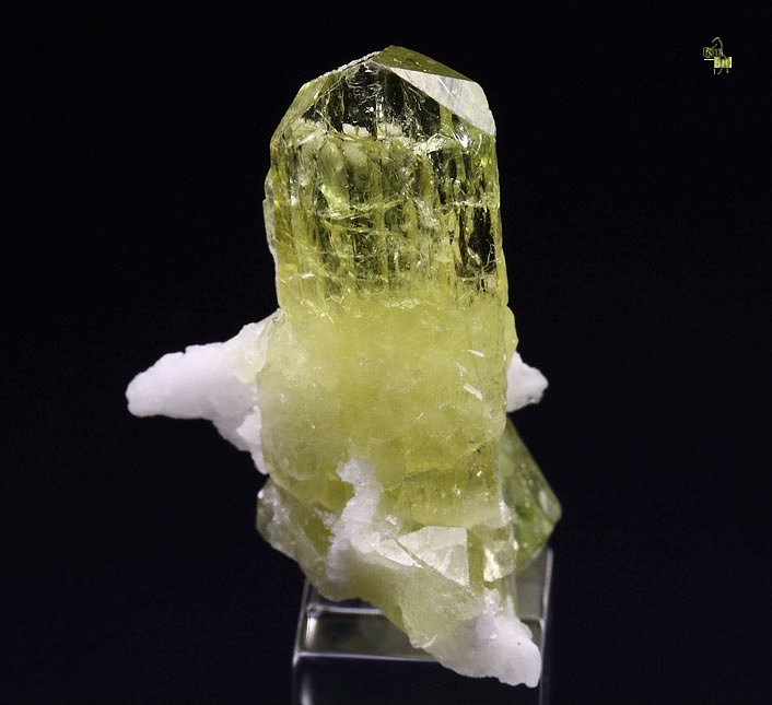 gem BRAZILIANITE, ALBITE