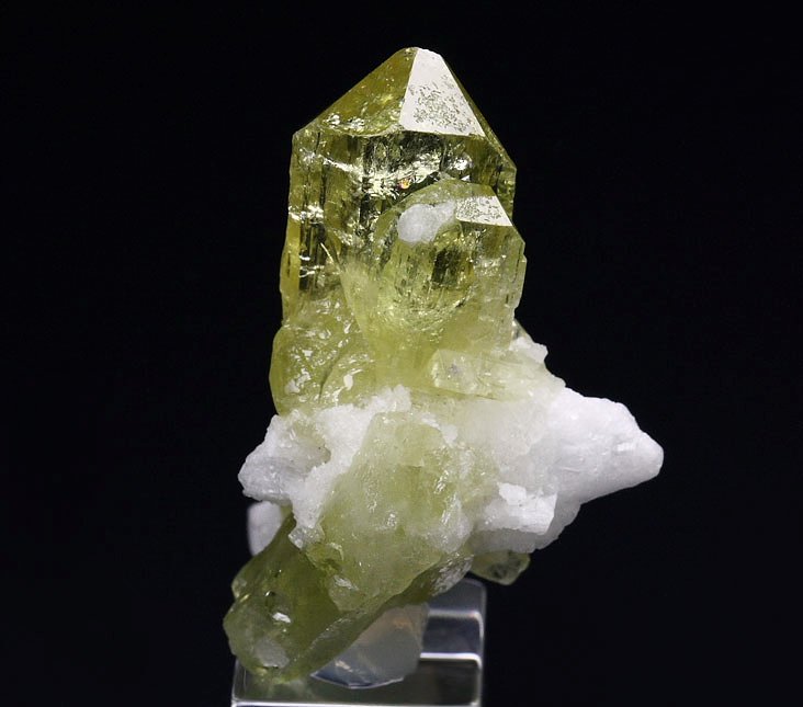 gem BRAZILIANITE, ALBITE