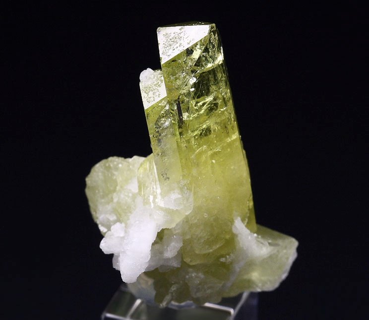 gem BRAZILIANITE, ALBITE