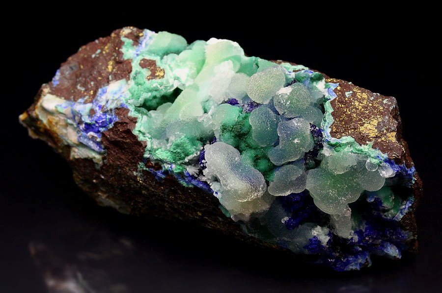 SMITHSONITE, AZURITE, MALACHITE, CHALCOPYRITE