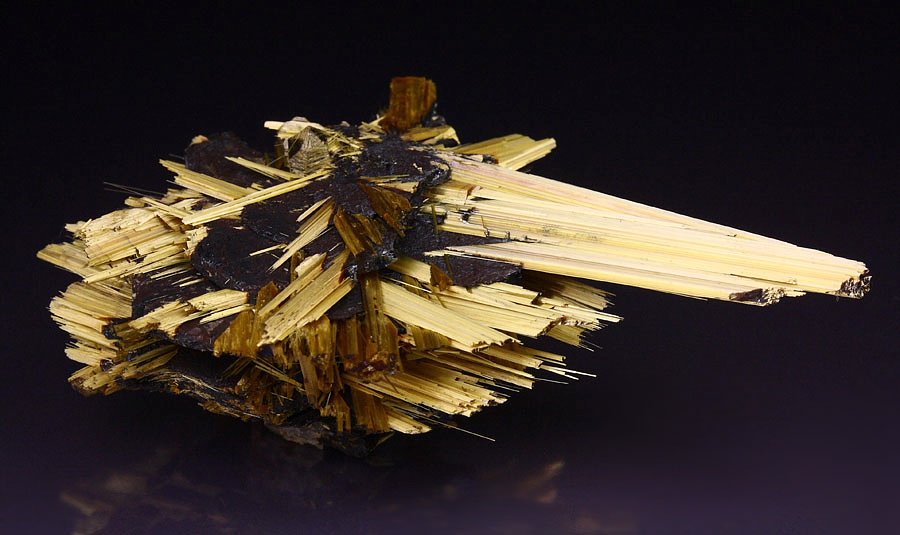 RUTILE, HEMATITE, QUARTZ