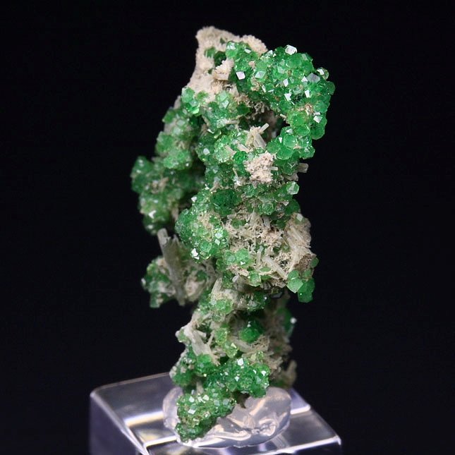 GARNET var. GROSSULAR var. CHROMIAN, DIOPSIDE