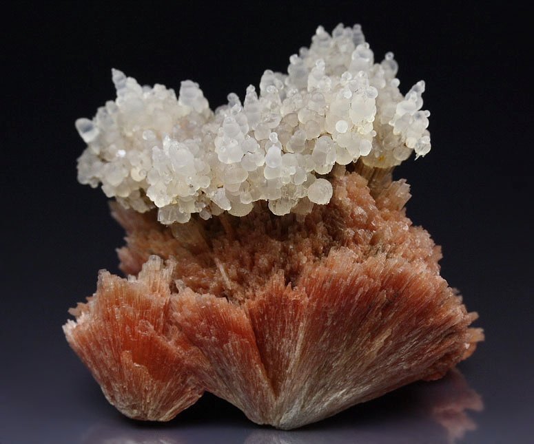 orange SCOLECITE, CHALCEDONY