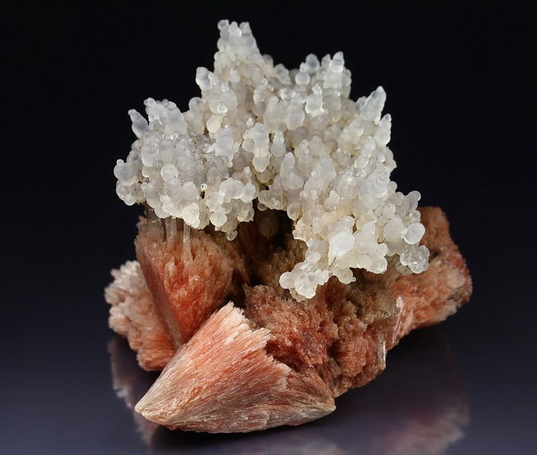 orange SCOLECITE, CHALCEDONY