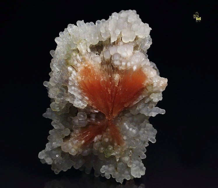 orange SCOLECITE, CHALCEDONY