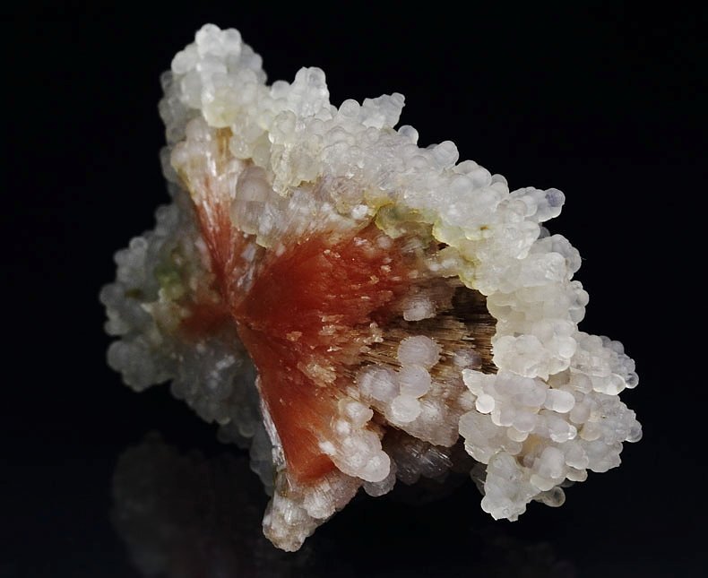 orange SCOLECITE, CHALCEDONY