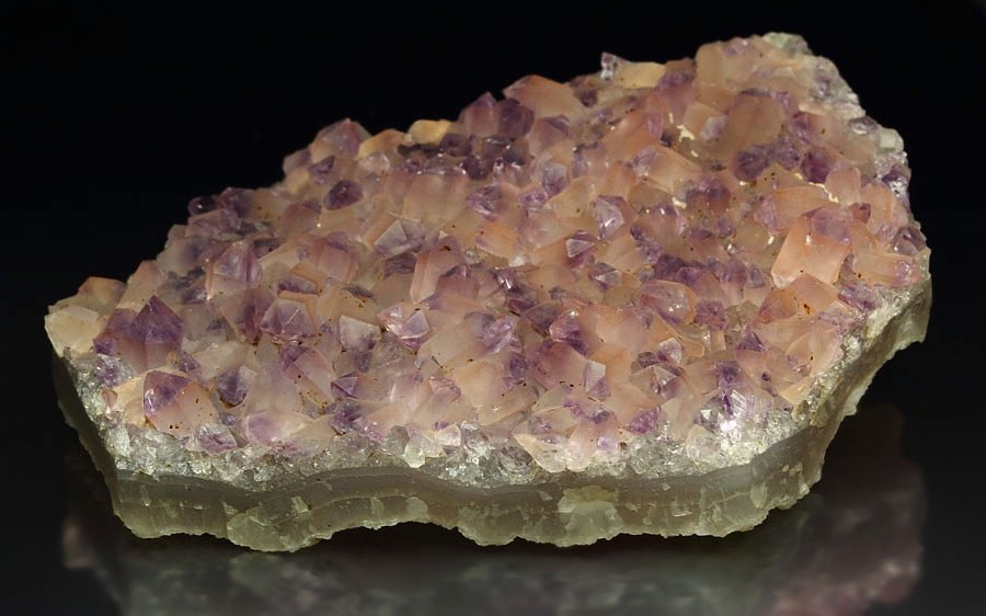 QUARTZ var. AMETHYST with HEMATITE coating