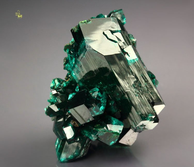 gem DIOPTASE bi-terminated