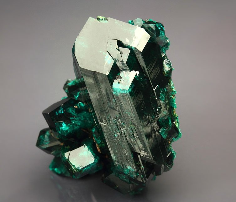 gem DIOPTASE bi-terminated