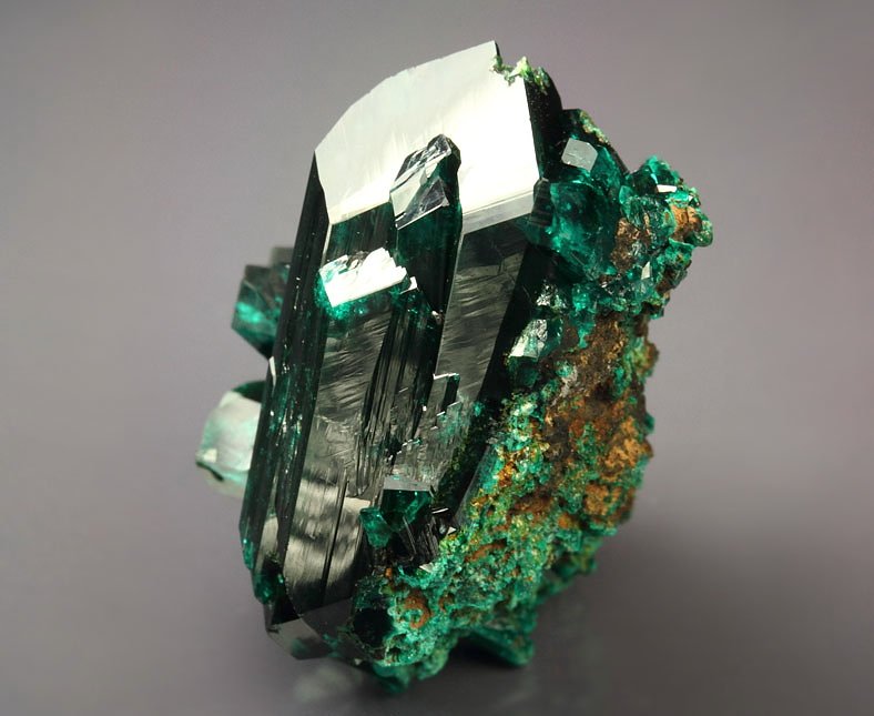 gem DIOPTASE bi-terminated