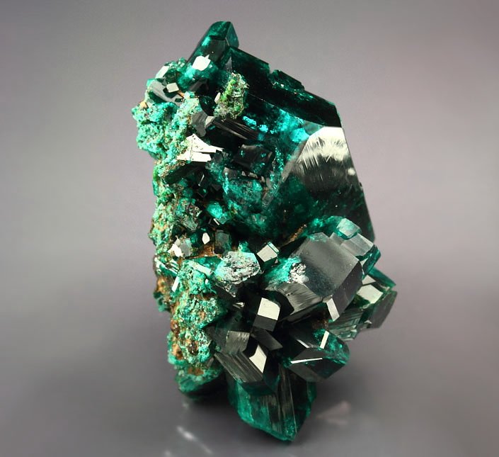 gem DIOPTASE bi-terminated