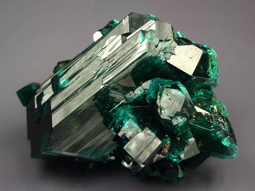 gem DIOPTASE bi-terminated