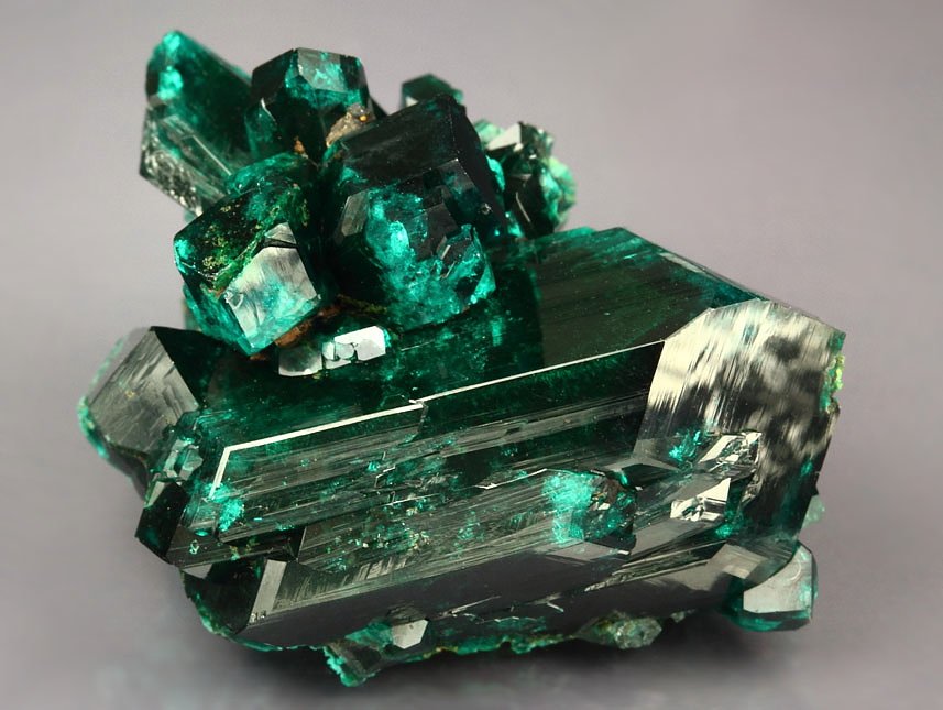 gem DIOPTASE bi-terminated