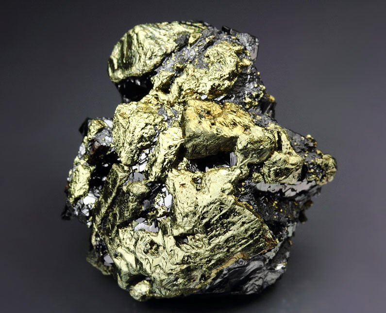 CHALCOPYRITE, skeletal SPHALERITE