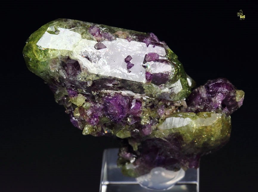 gemmy bi-color VESUVIANITE bi-terminated