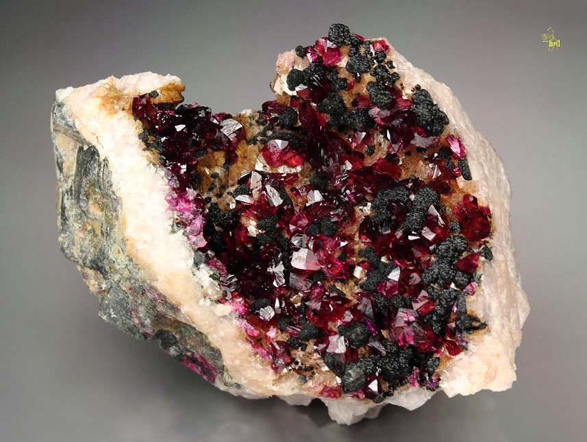 gem ROSELITE, HETEROGENITE