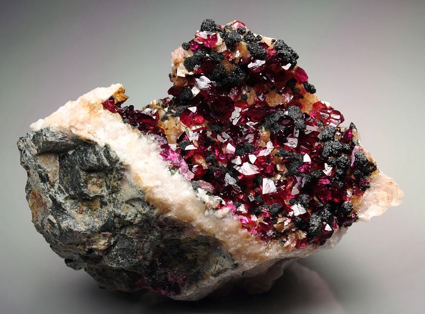 gem ROSELITE, HETEROGENITE