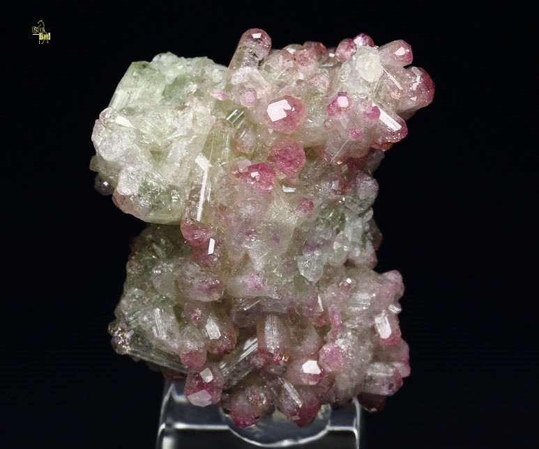 gemmy VESUVIANITE with RASPBERRY CAPS