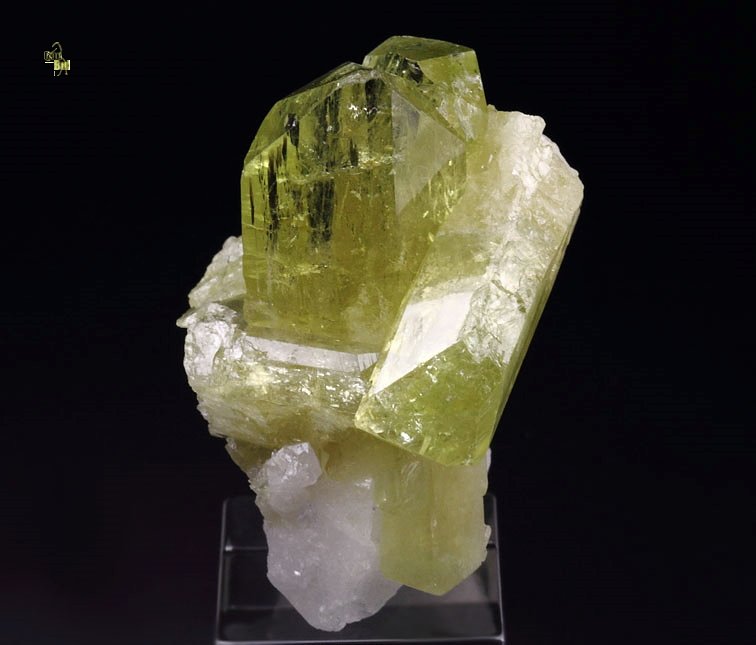 gem BRAZILIANITE, ALBITE