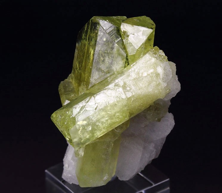 gem BRAZILIANITE, ALBITE