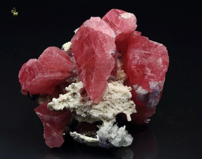 RHODOCHROSITE, FLUORITE, PYRITE