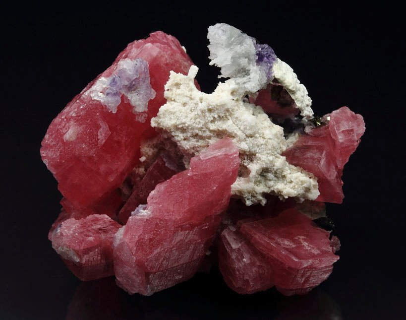 RHODOCHROSITE, FLUORITE, PYRITE