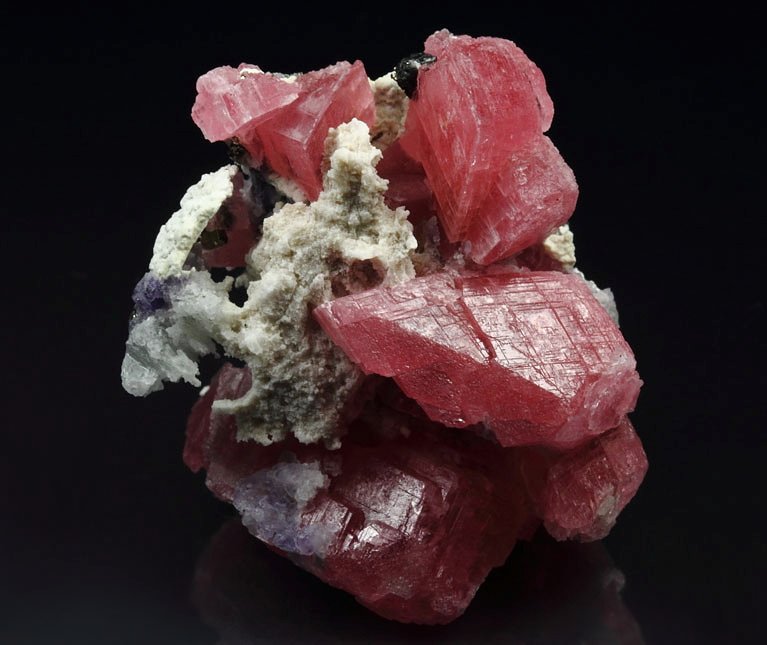 RHODOCHROSITE, FLUORITE, PYRITE