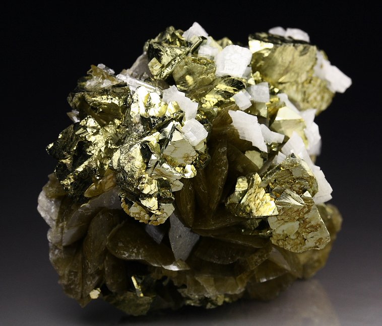 CHALCOPYRITE, SIDERITE, DOLOMITE