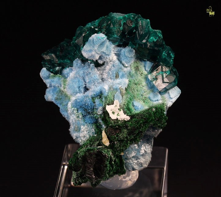 PLANCHEITE, DIOPTASE, MALACHITE 