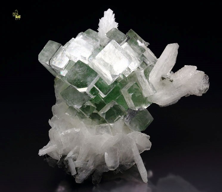 FLUORAPOPHYLLITE-(K) disco ball, STILBITE, MORDENITE 