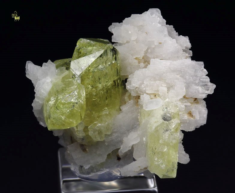 gem BRAZILIANITE, ALBITE