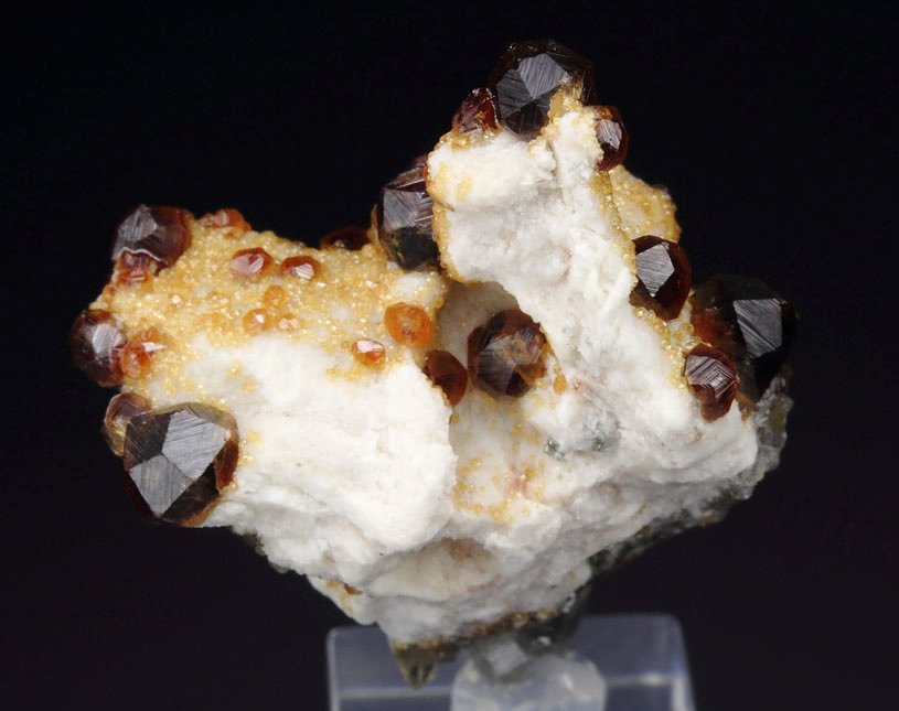 gem GARNET var. SPESSARTINE, QUARTZ var. SMOKY