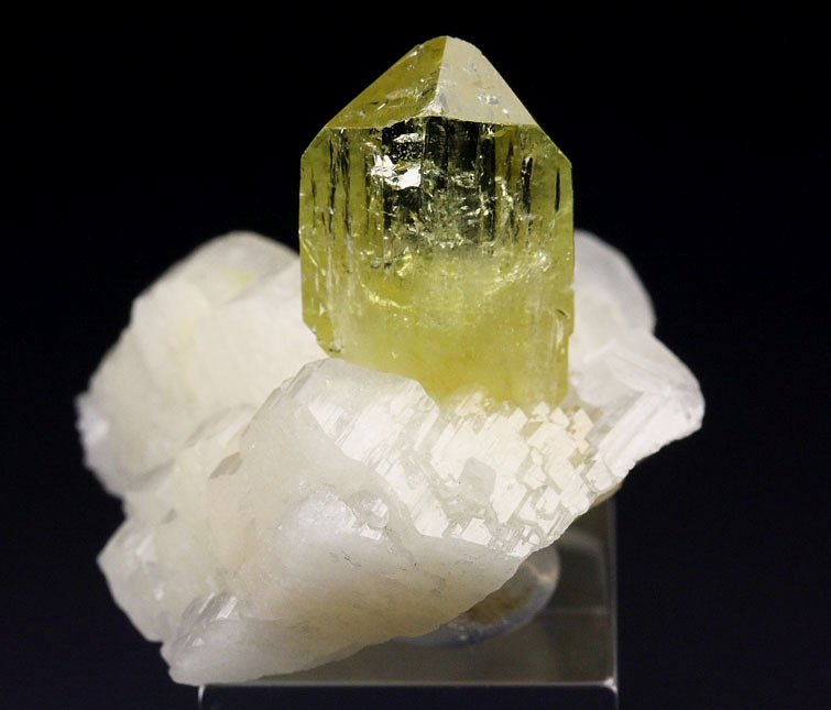 gem BRAZILIANITE, ALBITE