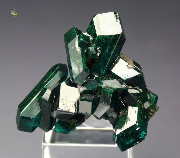 gemmy DIOPTASE bi-terminated