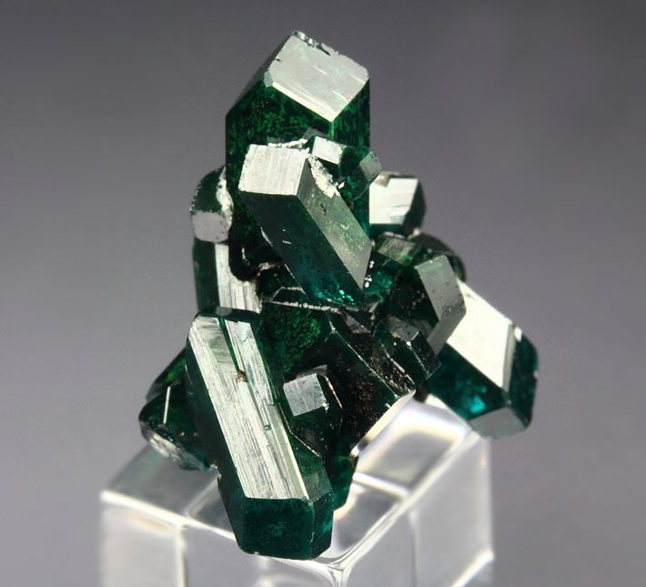 gemmy DIOPTASE bi-terminated