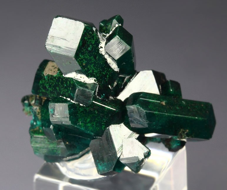 gemmy DIOPTASE bi-terminated